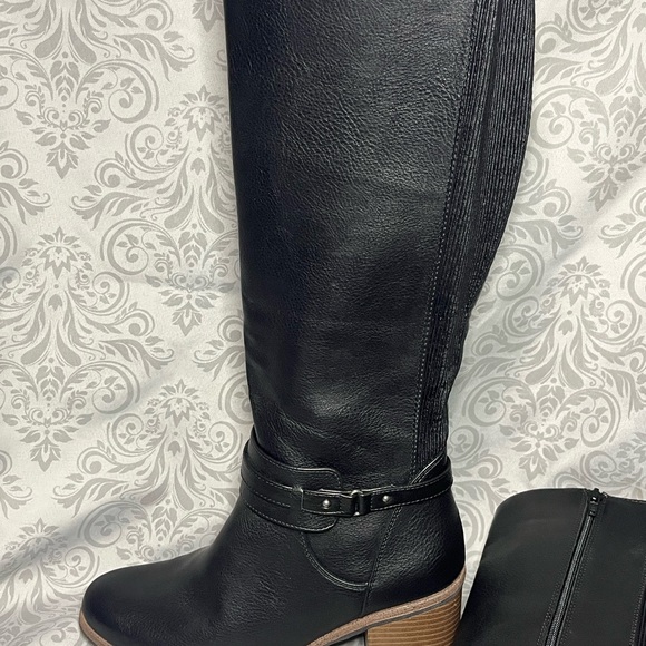 Sonoma Besley Black Buckle Knee Boots Sz 9- NWOT - Picture 3 of 5